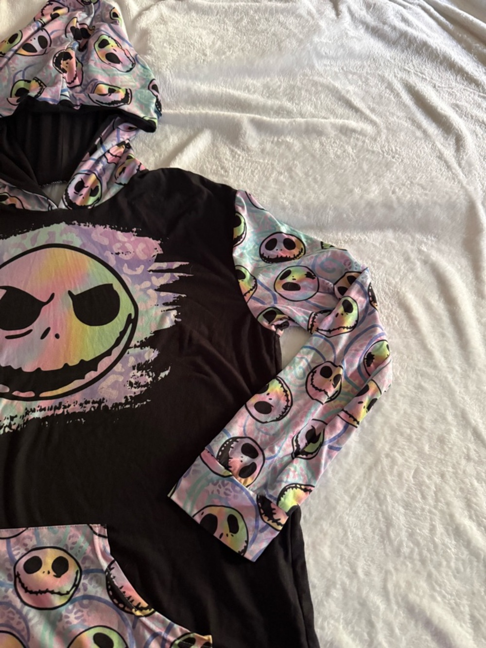 Nightmare Before Christmas Pastel Jack Black Lightweight Hoodie XL Runs Big! - Picture 4 of 5